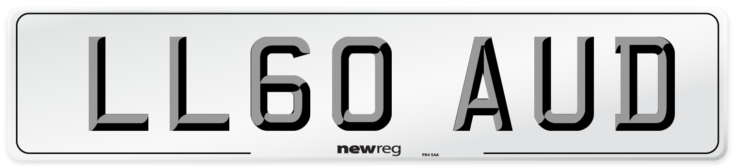 LL60 AUD Number Plate from New Reg